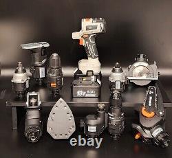 10in1 18v 6ah Electric Drill Cordless Power Drill Set Multi-Head Tool Combo