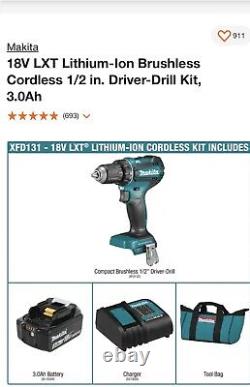 18V LXT Lithium-Ion Brushless Cordless 1/2 In. Driver-Drill Kit, 3.0Ah