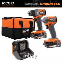 18v Subcompact Brushless 2-tool Combo Kit With Drill/driver New No Box