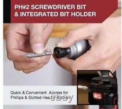 20V Hyper Tough Cordless Drill -2pc Impact Driver Tool Combo Kit Fast Ship