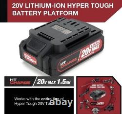 20V Hyper Tough Cordless Drill -2pc Impact Driver Tool Combo Kit Fast Ship