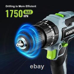 20V Max Cordless Drill Driver Set Electric Power Impact Drill Tool withAccessories