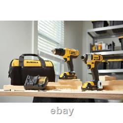 20-Volt Max Lithium-Ion Cordless Drill/Driver And Impact Combo Kit (2-Tool) With