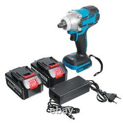 288VF 800NM Cordless Electric Impact Wrench 1/2'' Driver High Power Drill Tool