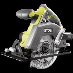 4PC RYOBI ONE+ 18V Combo Cordless Power Tool Kit Drill Driver Circular Saw Grind