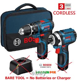 BARE TOOL Bosch COMBI Drill & IMPACT Driver 12V SET 06019A6979 FN