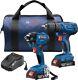 Bosch 18v 2-tool Combo Kit With 1/2 In. Compact Drill/driver And 1/4 In. Hex