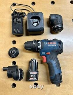 Bosch 12V Flexiclick Chameleon GSR12V-300FC Brushless 5 in 1 Driver Drill Kit