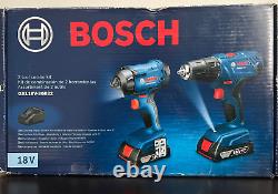 Bosch 18V 2-Tool Combo Impact & Drill/Driver with 2 Batteries Charger GXL18V-26B22