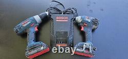 Bosch 18V 2-tool Drill Impact Driver Combo Kit 25618 36618 with 2 Batteries