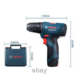 Bosch GSR120 Li Cordless Drill Driver Electric 12V Double Battery House Tool