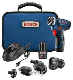 Bosch Power Tools Combo Kit GSR12V-140FCB22 12V Flexiclick 5-In-1