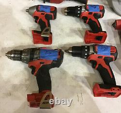 Broken Lot of 8 Milwaukee Cordless Tools For Parts Drills Saw Multi Tool J7
