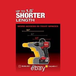 Brushless Cordless 1/2 Drill/Driver Belt Clip/Bit Holder Included(Tool-Only)