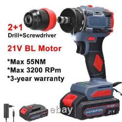 Brushless Cordless Driver Drill Electric Screwdriver Rotation Ways Drills Tools