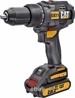 Cat 18V 1 FOR ALL 1/2 Cordless Drill/Driver with Brushless Motor, 2 Batteries