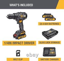 Cat 18V 1 FOR ALL 1/2 Cordless Drill/Driver with Brushless Motor, 2 Batteries