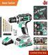 Cordless Drill Driver 20v Max, 18+1 Torque, Variable Speed 2.0 Ah Battery &
