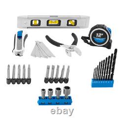 Cordless Drill Driver Power Tool Set 36-Piece 3/8-Inch Battery Charger Included