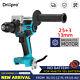 Cordless Electric Drill Brushless Compact Screwdriver Driver Tool Kit & Handle