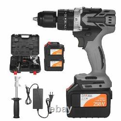 Cordless Electric Drill Driver Torque Hammer Drill Electric Screwdriver Tool 21V