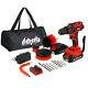 Cordless Electric Impact Driver Hammer Drill Combo Tool 18v Battery 1785 Rpm Us