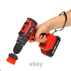 Cordless Electric Impact Driver Hammer Drill Combo Tool 18V Battery 1785 RPM US