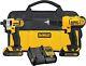 Dewalt 20v Max Cordless Drill & Impact Driver Power Tool Combo Kit With 2 Batterie