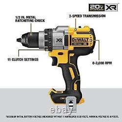 DEWALT 20V MAX XR Drill/Driver, Brushless, 3 Speed, Tool Only (DCD991B)