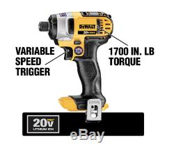 DEWALT 20-Volt MAX Lithium-Ion Cordless Combo Kit (7-Tool) with ToughSystem Case