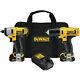Dewalt 2-tool 12-volt Combo Kit- Drill & Impact Driver With Case, 2 Batts, Charger