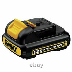 DEWALT 2-Tool 12-Volt Combo Kit- Drill & Impact Driver with Case, 2 Batts, Charger