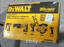 DEWALT 5-Tool (DCK592L2) 20V MAX Cordless Drill Combo Kit