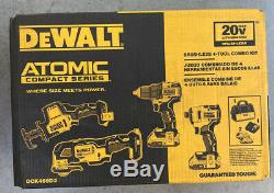 DEWALT ATOMIC 20-Volt Lithium-Ion Combo Kit (4-Tool) with 2 Batteries & Charger