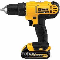 DEWALT DCD771C2 20V MAX Li-Ion 1/2 in. Cordless Drill/Driver Kit (1.3 Ah) New