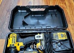 DEWALT DCD785C2 HAMMER DRIL DRIVER KIT with carry case 2 batt & charger (used)