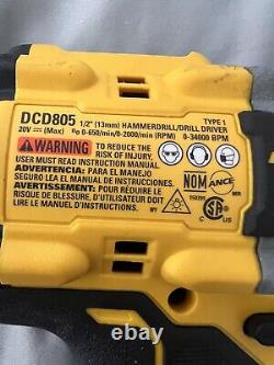 DEWALT DCD805 20V Max XR Brushless Cordless 1/2 in. Hammer Drill/Driver Tool