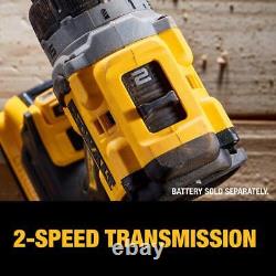 DEWALT Power Tool Drill/Driver 20V MAX XR Cordless Brushless 2000 RPM Tool Only