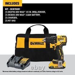 DeWalt DCD793D1 20V 1/2 Brushless Cordless Compact Drill/Driver Kit