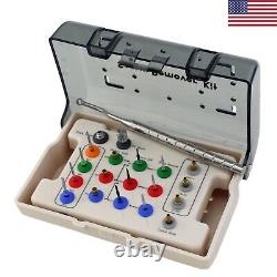 Dental Implant Fixture Fractured Screw Removal Kit Remover Drill Driver Guide