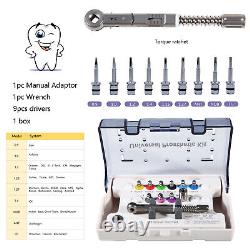 Dental Implant Screw Driver Kit Abutment Screw Drilling tools set of 9 Drivers