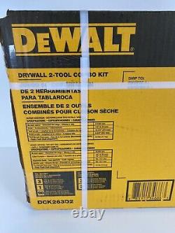 Dewalt 20V MAX Cordless Lithium-Ion Drywall Screw Gun And Cutout Tool Kit New