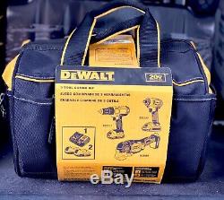 Dewalt 3-Tool Combo Kit 20v Model DCKSS344D2 3 Tools, 2 Batteries, Charger & Bag