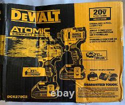 Dewalt ATOMIC 20V MAX Lithium-Ion Brushless Drill And Impact TOOLS ONLY