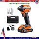 Electric Screwdriver Brushless Cordless Impact Driver Led Working Light Tool New