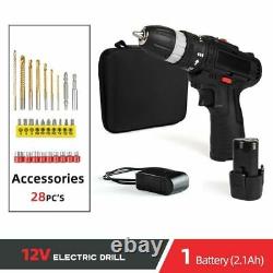 Electric Screwdriver Wireless Power Driver Cordless Drill Tools Impact Hammer