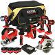 Excel 18v Cordless 6 Piece Tool Kit 3 X 5.0ah Batteries & Smart Charger Exl5657
