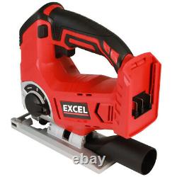 Excel 18V Power Tool Cordless Twin Kit + 2 x 5.0Ah Batteries Charger Bag EXL5122