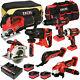 Excel Exl5046 18v 7 Piece Power Tool Kit With 3 X 5.0ah Batteries Charger & Bag