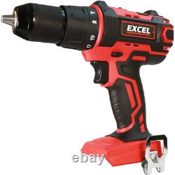 Excel EXL5055 18V 9 Piece Cordless Power Tool Kit 4 x Batteries, Charger & Bag